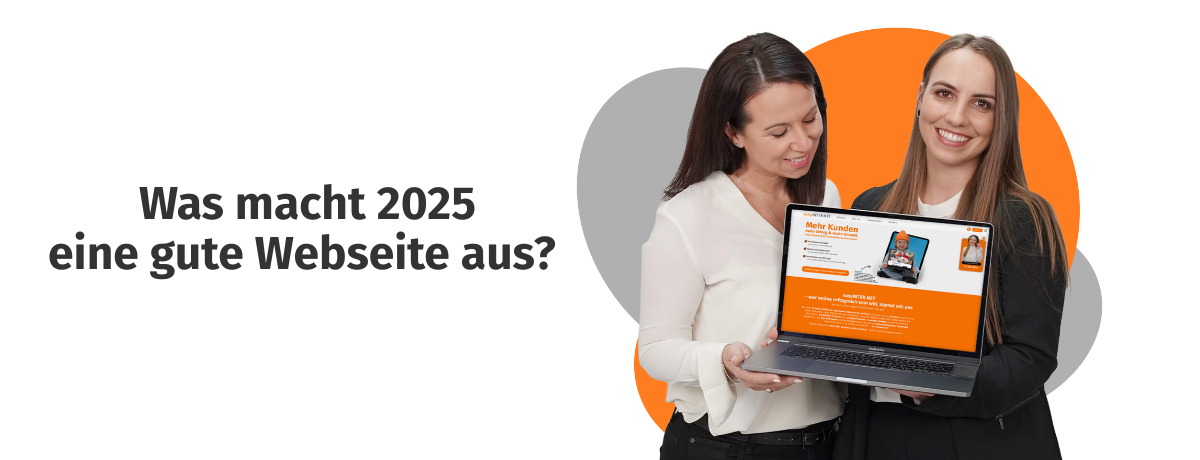 Melly und Sanja mit Laptop