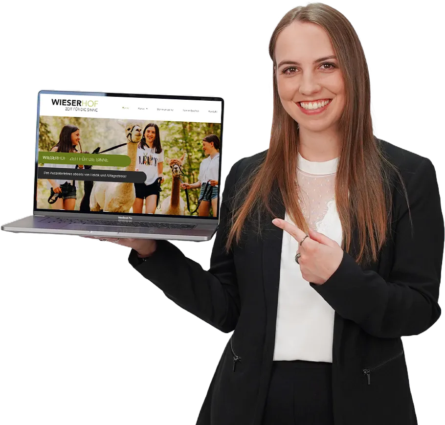Melly mit Laptop